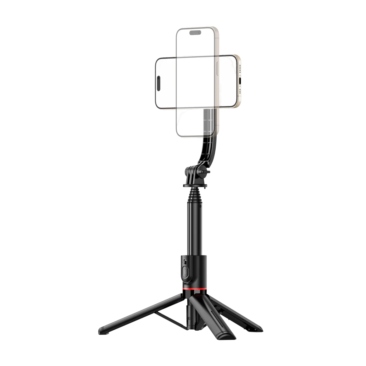 Keephone KP-LA04 MagSelfy 360 Derece Ayarlanabilir Magsafe Özellikli 104.5cm BT Selfie Gimbal - Siyah
