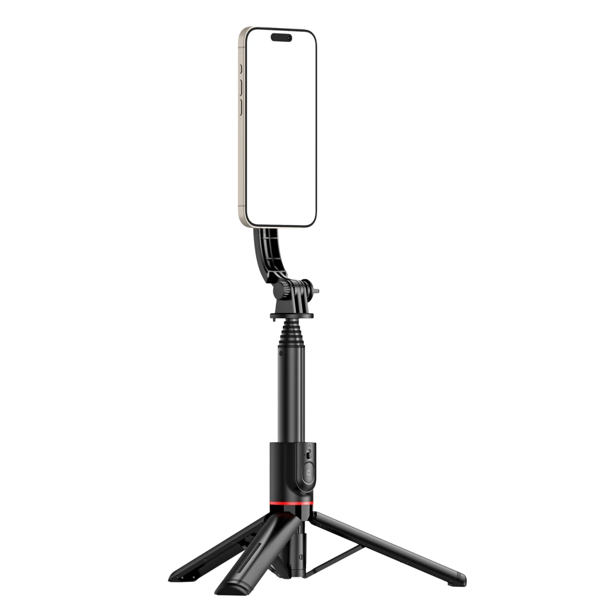 Keephone KP-LA04 MagSelfy 360 Derece Ayarlanabilir Magsafe Özellikli 104.5cm BT Selfie Gimbal - Siyah