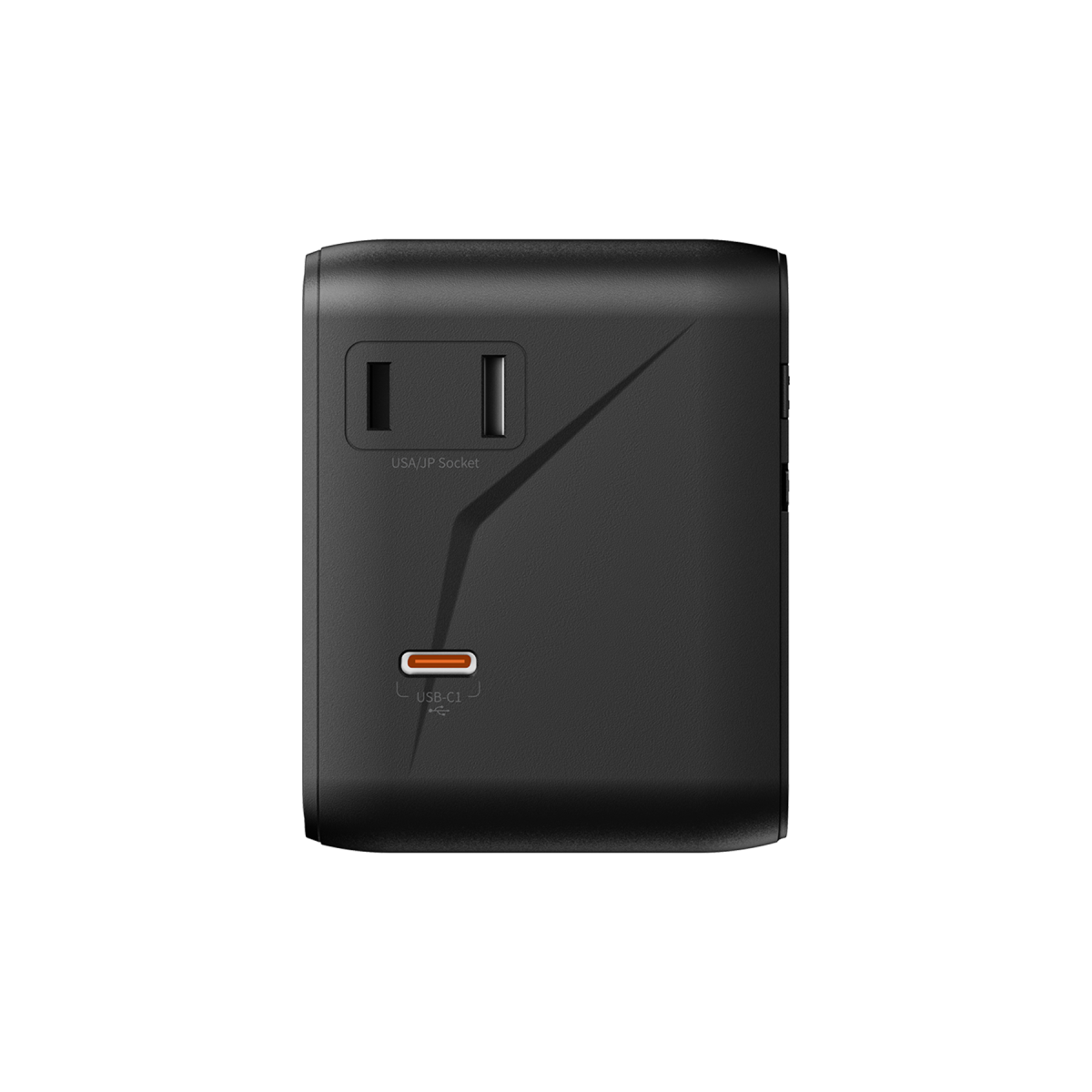 Keephone Marco 45W GaN III 6 Portlu 4 Fişli Akım Korumalı Uluslararası Şarj Aleti - Siyah