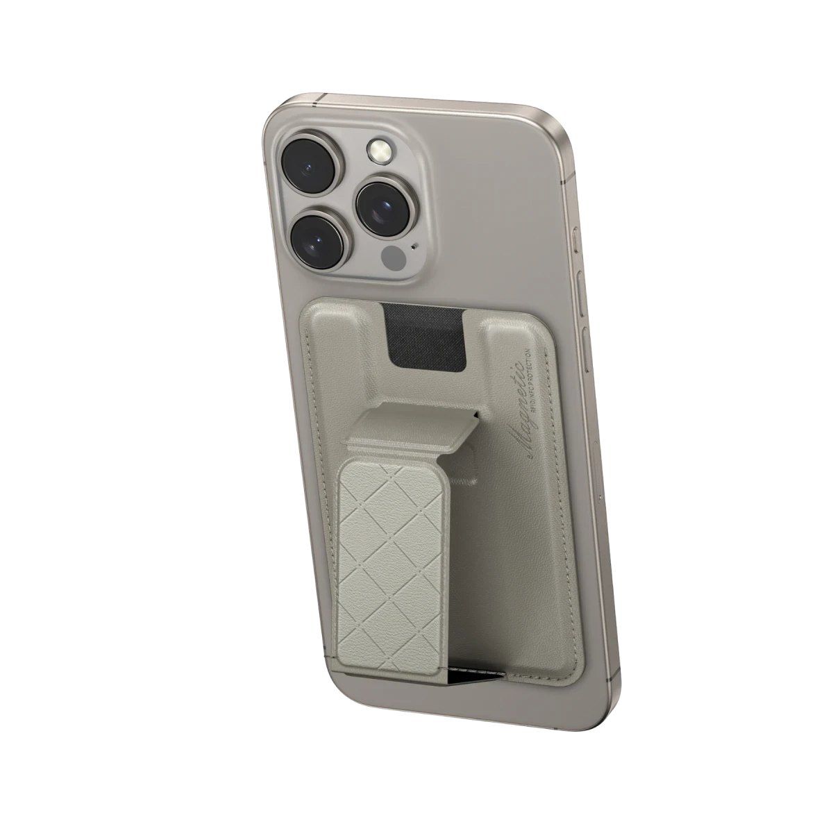 Keephone Milan Stant Özellikli Magsafe Kartlık - Kahverengi