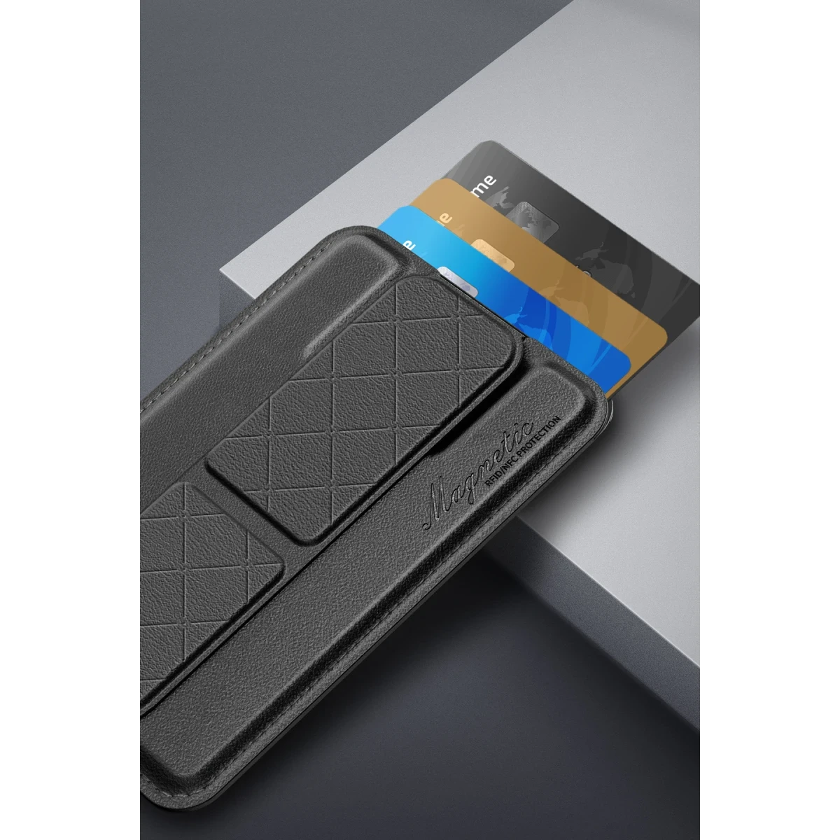 Keephone Milan Stant Özellikli Magsafe Kartlık - Titan Gri