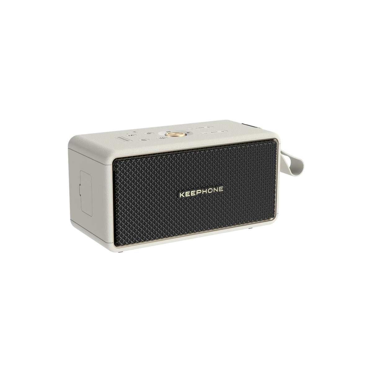 Keephone MusicPod BT 5.3 RGB Işıklı Yüksek Bass Özellikli HiFi Kablosuz Hoparlör – Beyaz
