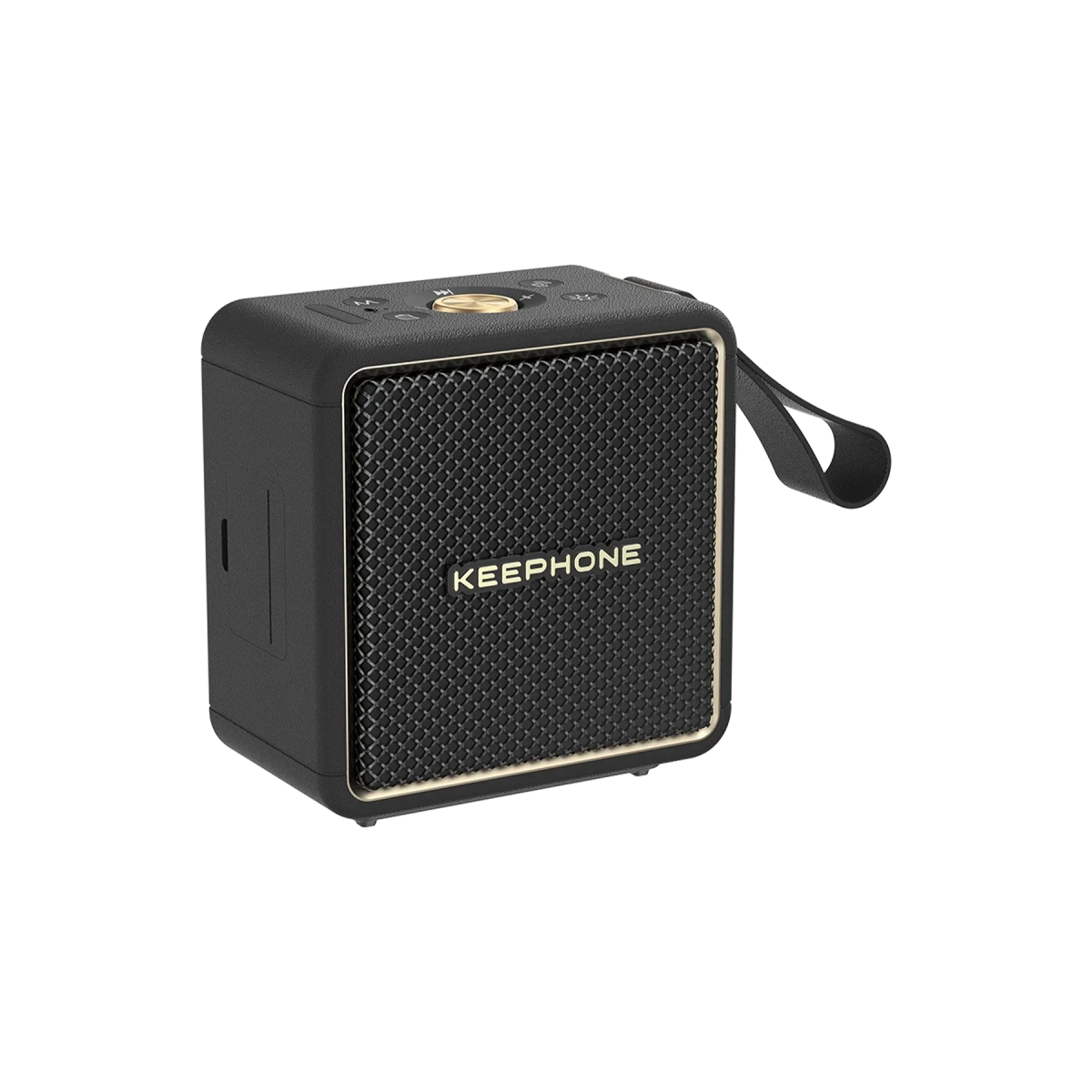 Keephone MusicPod Mini BT 5.3 RGB Işıklı Yüksek Bass Özellikli HiFi Kablosuz Hoparlör – Siyah