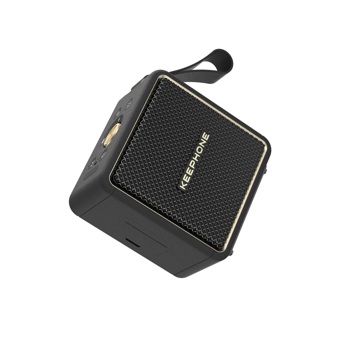 Keephone MusicPod Mini BT 5.3 RGB Işıklı Yüksek Bass Özellikli HiFi Kablosuz Hoparlör – Siyah