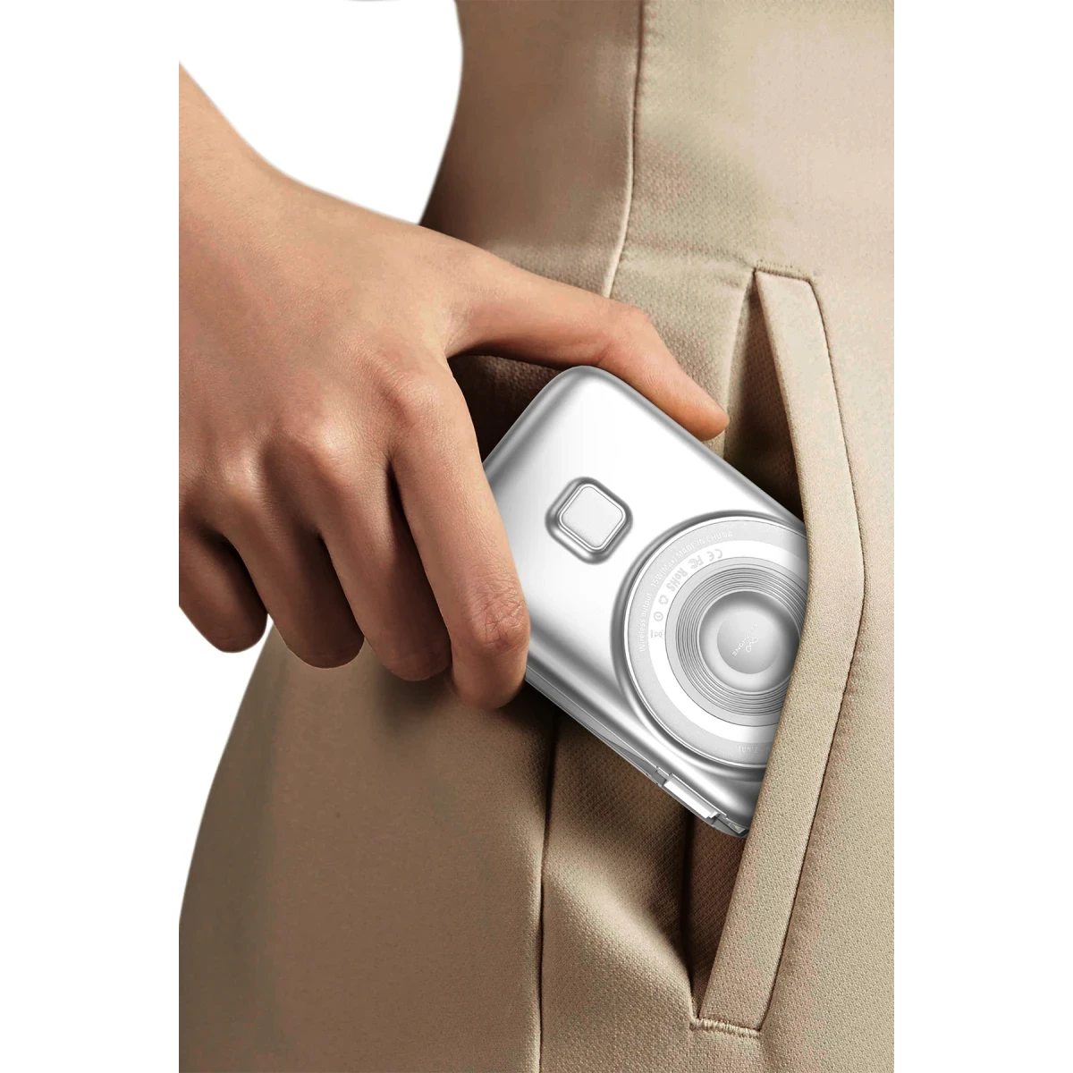 Keephone PB17 MagEasy 10.000 mAh 20W Type-C 20W Lightning 22.5W USB 15W Kablosuz Şarj PD Magsafe Powerbank - Gümüş