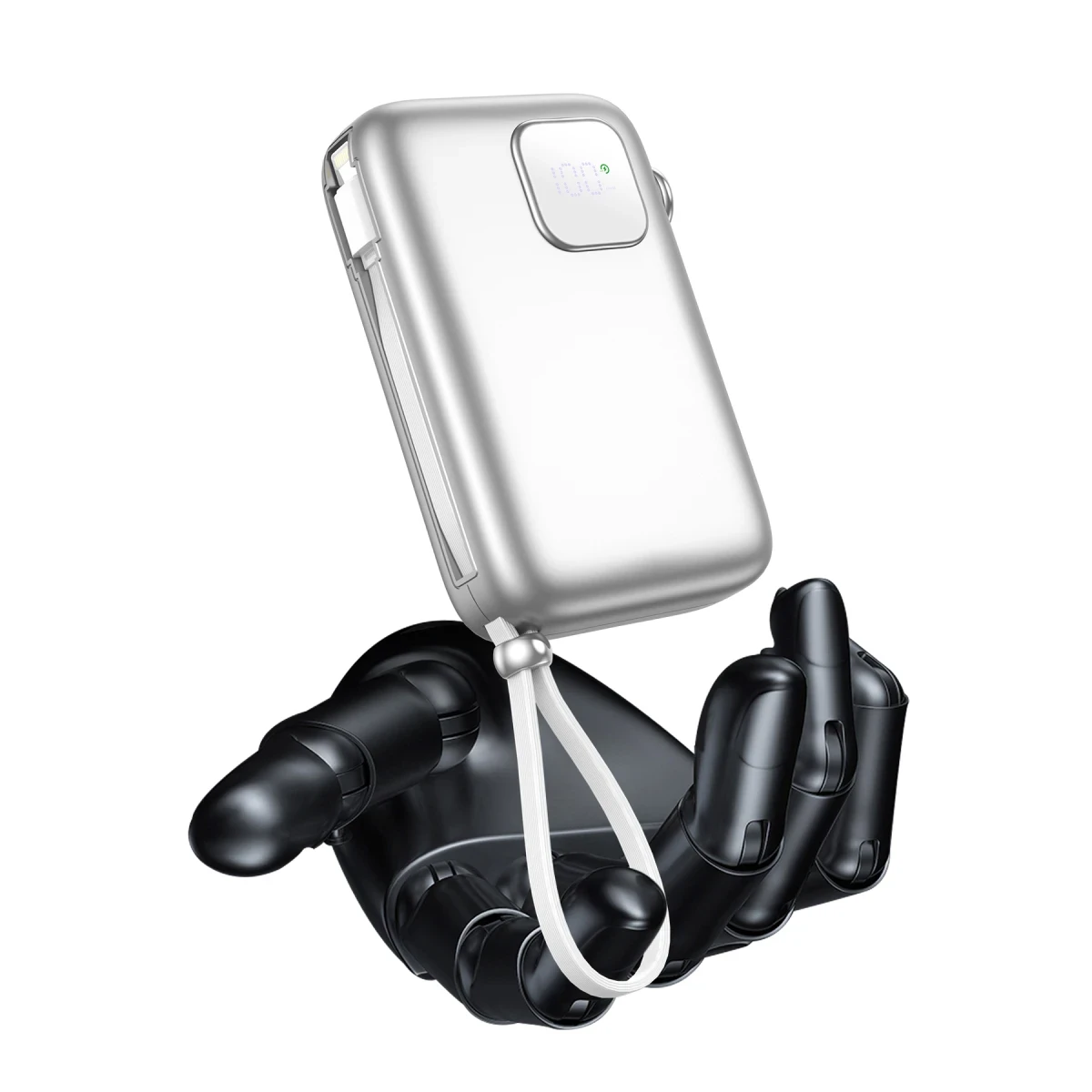 Keephone PB17 MagEasy 10.000 mAh 20W Type-C 20W Lightning 22.5W USB 15W Kablosuz Şarj PD Magsafe Powerbank - Siyah