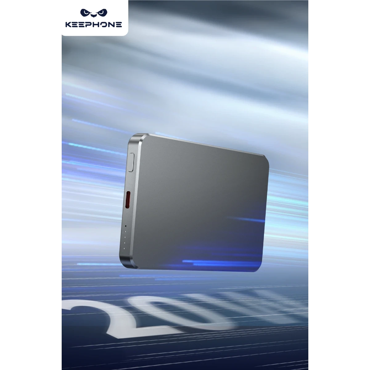 Keephone PB33 Lucci 5.000 mAh 20W Type-C 15W Kablosuz Şarj PD Magsafe Powerbank - Turuncu