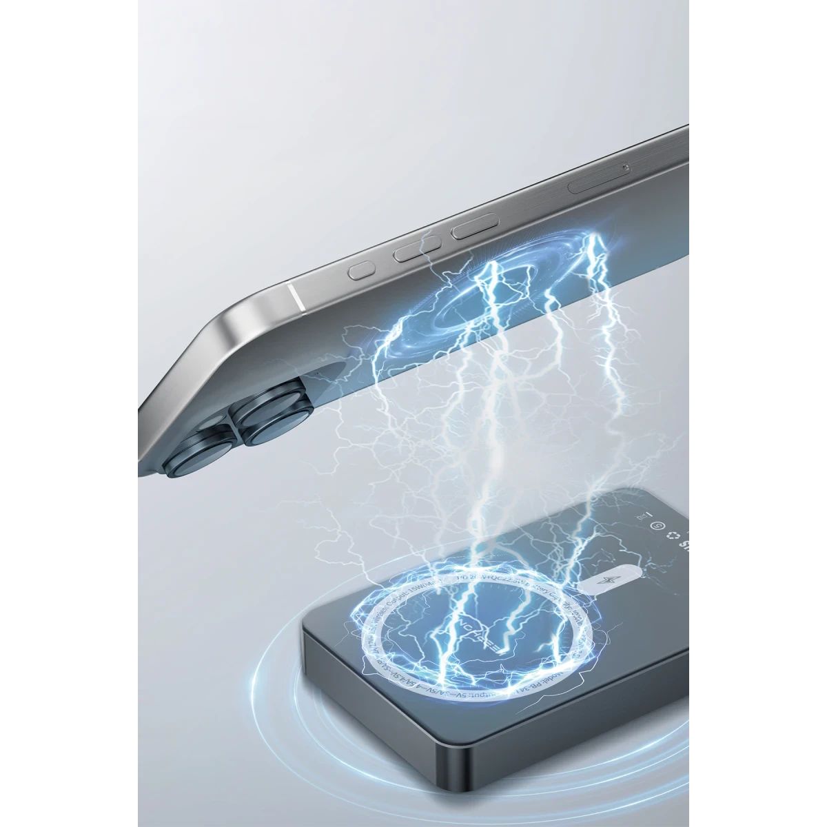 Keephone PB34 Lucci 10.000 mAh 20W Type-C 22.5W USB QC 15W Kablosuz Şarj PD Magsafe Powerbank - Turuncu