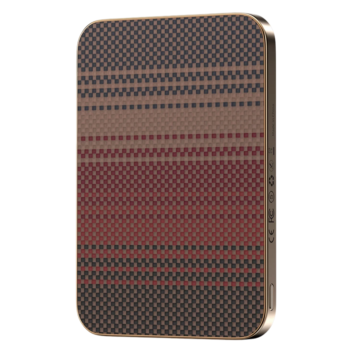 Keephone PB50 Brendy Kevlar 5.000 mAh 20W Type-C ve 15W Kablosuz Şarj Destekli Magsafe Powerbank - Gün Batımı