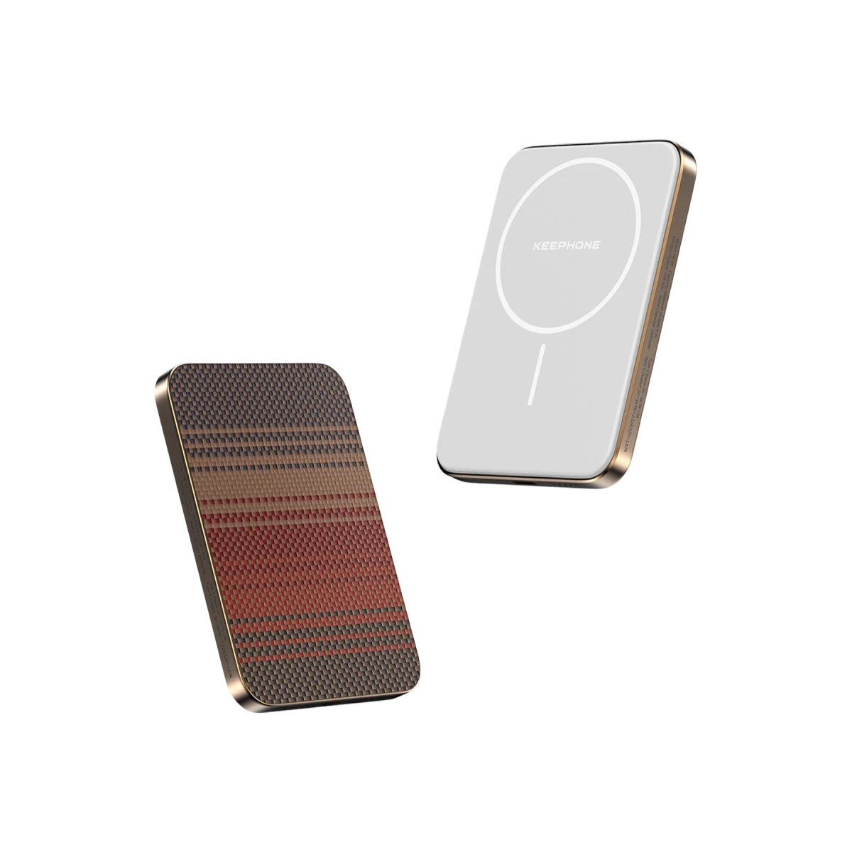 Keephone PB50 Brendy Kevlar 5.000 mAh 20W Type-C ve 15W Kablosuz Şarj Destekli Magsafe Powerbank - Siyah