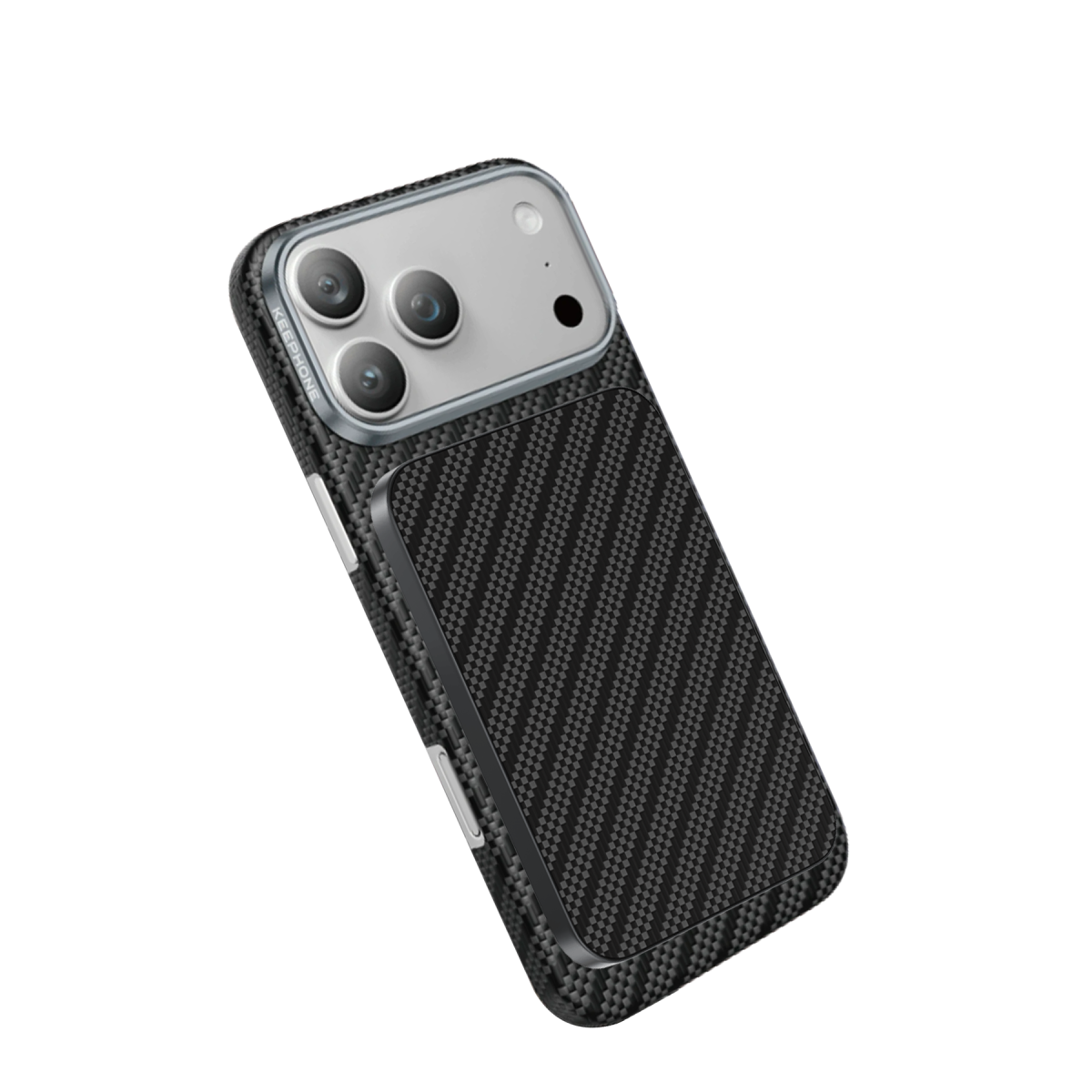 Keephone PB50 Brendy Kevlar 5.000 mAh 20W Type-C ve 15W Kablosuz Şarj Destekli Magsafe Powerbank - Black Robin