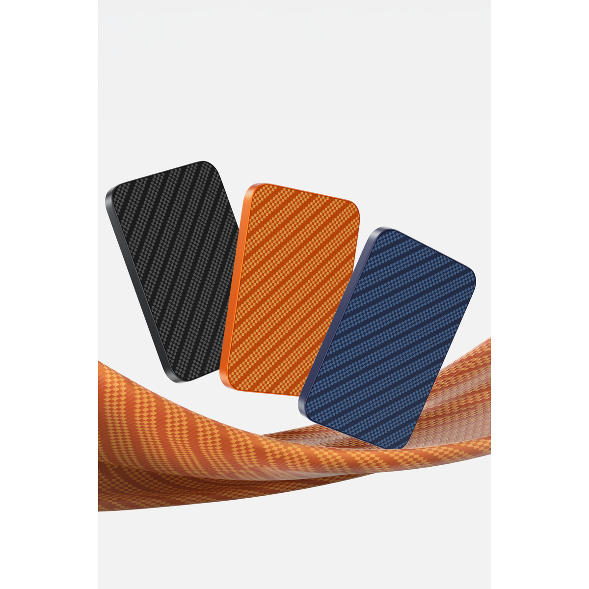 Keephone PB50 Brendy Kevlar 5.000 mAh 20W Type-C ve 15W Kablosuz Şarj Destekli Magsafe Powerbank - Black Robin