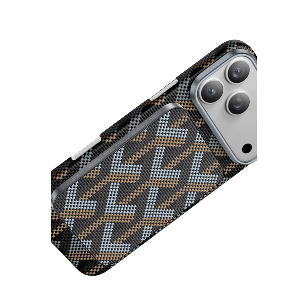 Keephone PB50 Brendy Kevlar 5.000 mAh 20W Type-C ve 15W Kablosuz Şarj Destekli Magsafe Powerbank - Gümüş