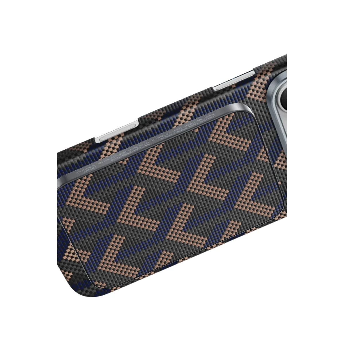 Keephone PB50 Brendy Kevlar 5.000 mAh 20W Type-C ve 15W Kablosuz Şarj Destekli Magsafe Powerbank - Siyah-Sarı
