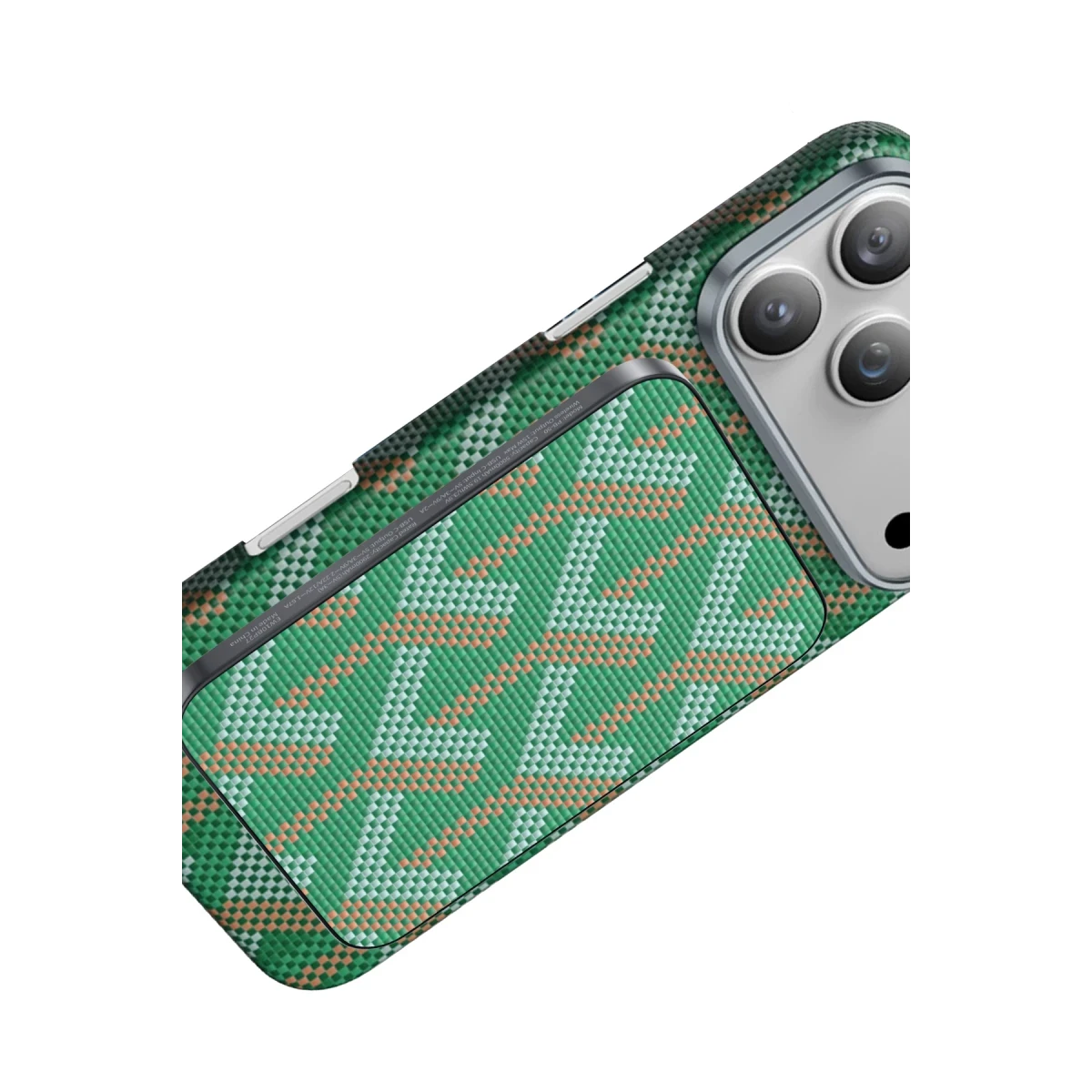 Keephone PB50 Brendy Kevlar 5.000 mAh 20W Type-C ve 15W Kablosuz Şarj Destekli Magsafe Powerbank - Yeşil
