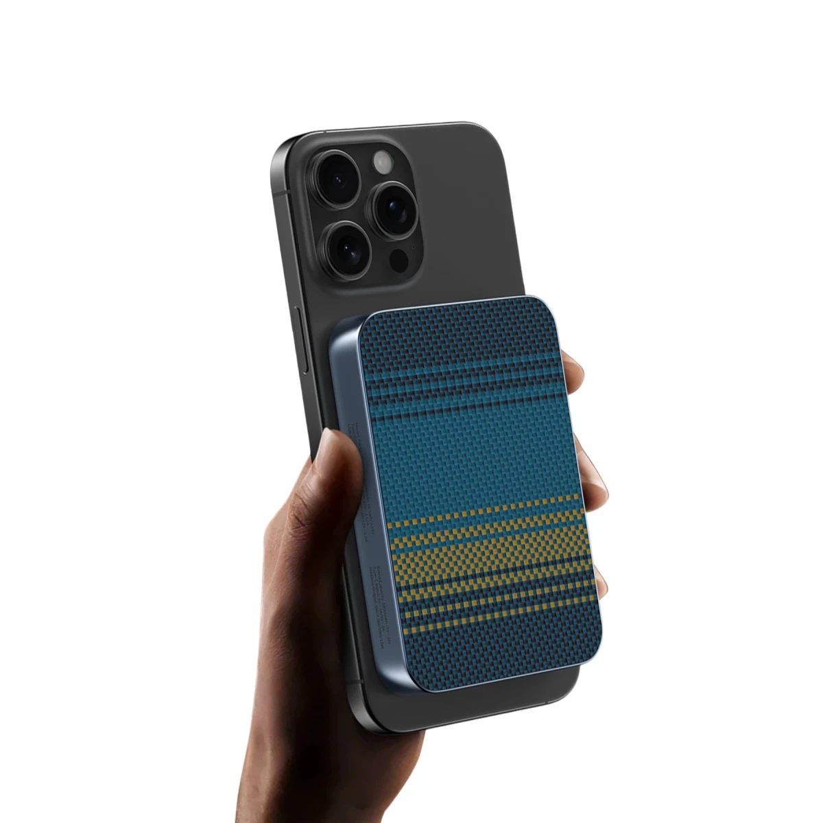 Keephone PB51 Brendy Kevlar 10.000 mAh 22.5W USB 20W Type-C ve 15W Kablosuz Şarj Destekli Magsafe Powerbank - Gün Batımı
