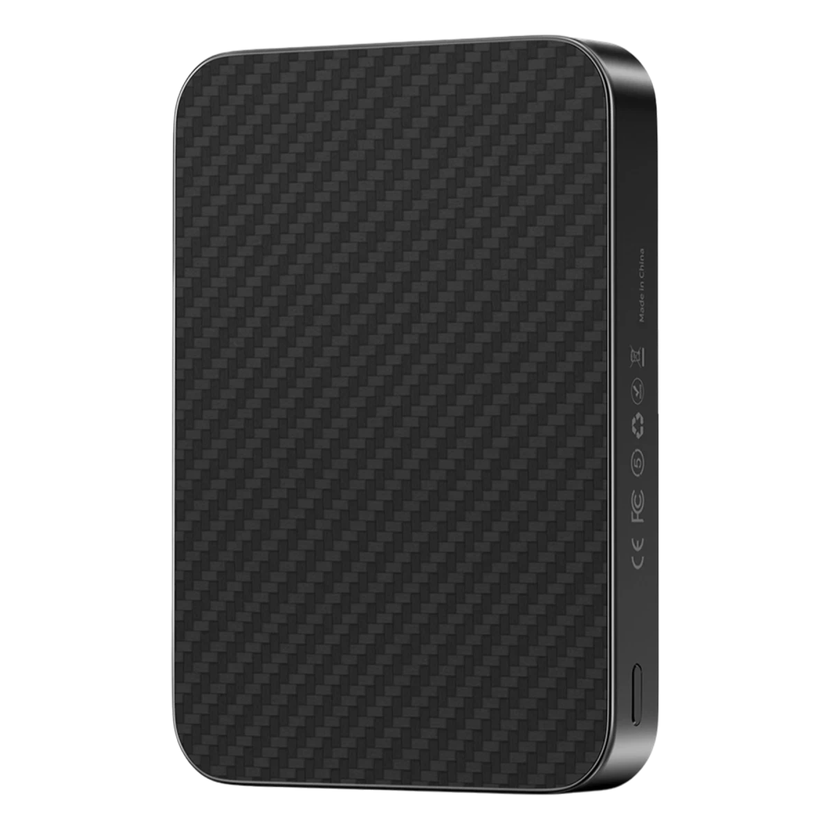 Keephone PB51 Brendy Kevlar 10.000 mAh 22.5W USB 20W Type-C ve 15W Kablosuz Şarj Destekli Magsafe Powerbank - Siyah