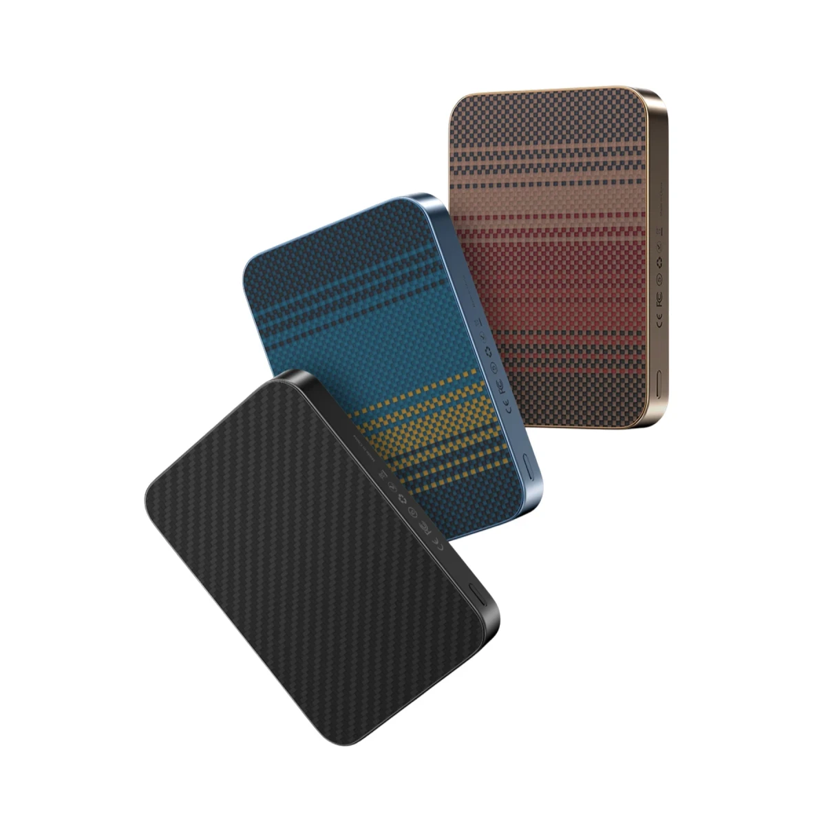 Keephone PB51 Brendy Kevlar 10.000 mAh 22.5W USB 20W Type-C ve 15W Kablosuz Şarj Destekli Magsafe Powerbank - Siyah