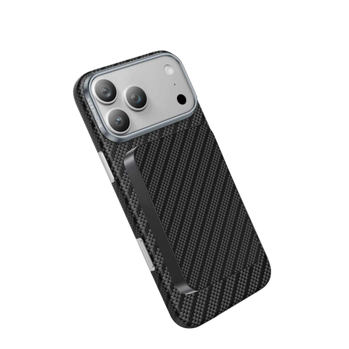 Keephone PB51 Brendy Kevlar 10.000 mAh 22.5W USB 20W Type-C ve 15W Kablosuz Şarj Destekli Magsafe Powerbank - Black Robin