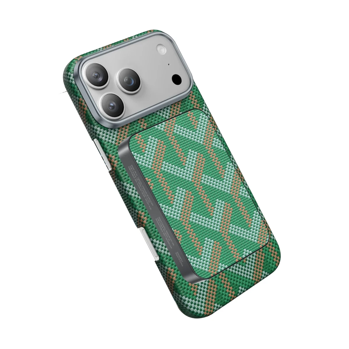 Keephone PB51 Brendy Kevlar 10.000 mAh 22.5W USB 20W Type-C ve 15W Kablosuz Şarj Destekli Magsafe Powerbank - Yeşil