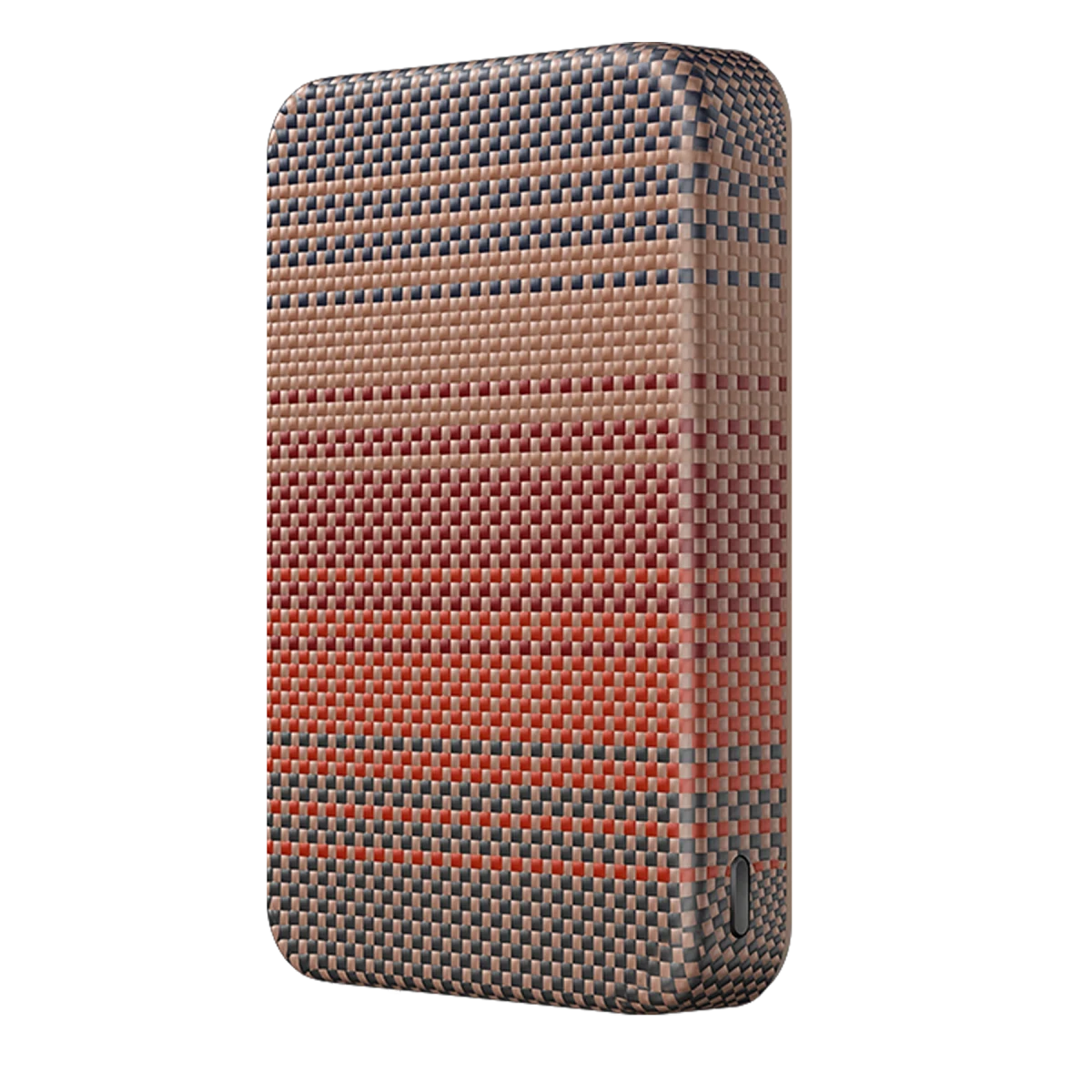 Keephone PB56 Kavos Kevlar 10.000 mAh 20W Type-C ve 15W Kablosuz Şarj Destekli MagSafe Powerbank - Gün Batımı