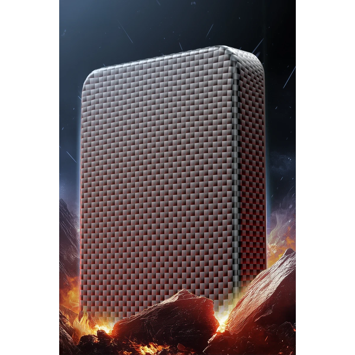 Keephone PB56 Kavos Kevlar 10.000 mAh 20W Type-C ve Semi Solid Destekli Powerbank - Siyah