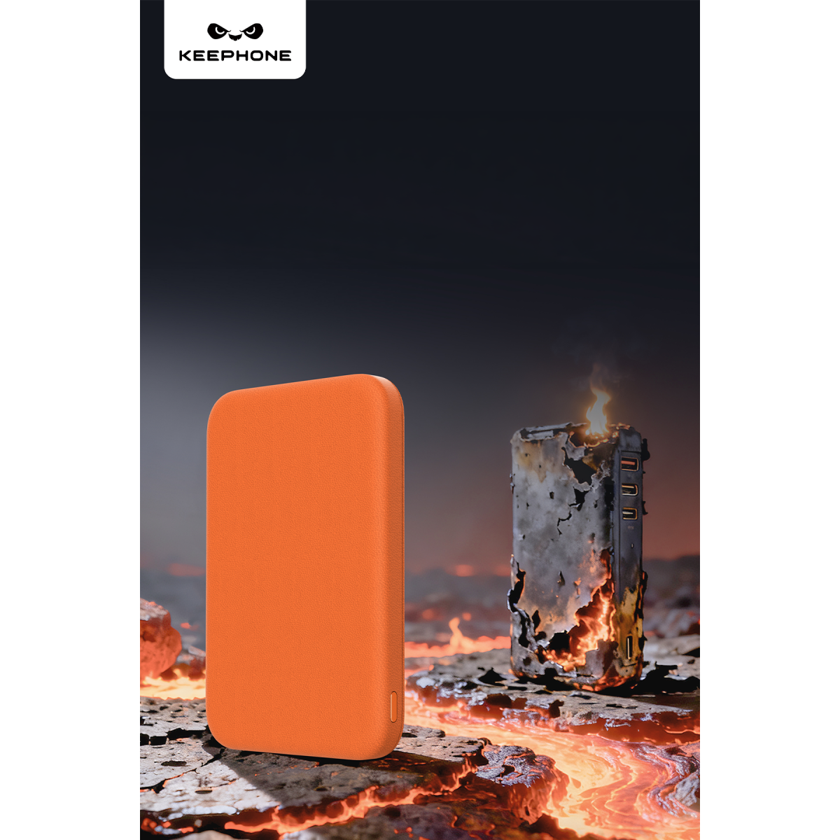 Keephone PB57 Peekaboo 5.000 mAh 20W PD ve 15W MagSafe Uyumlu Powerbank - Beyaz