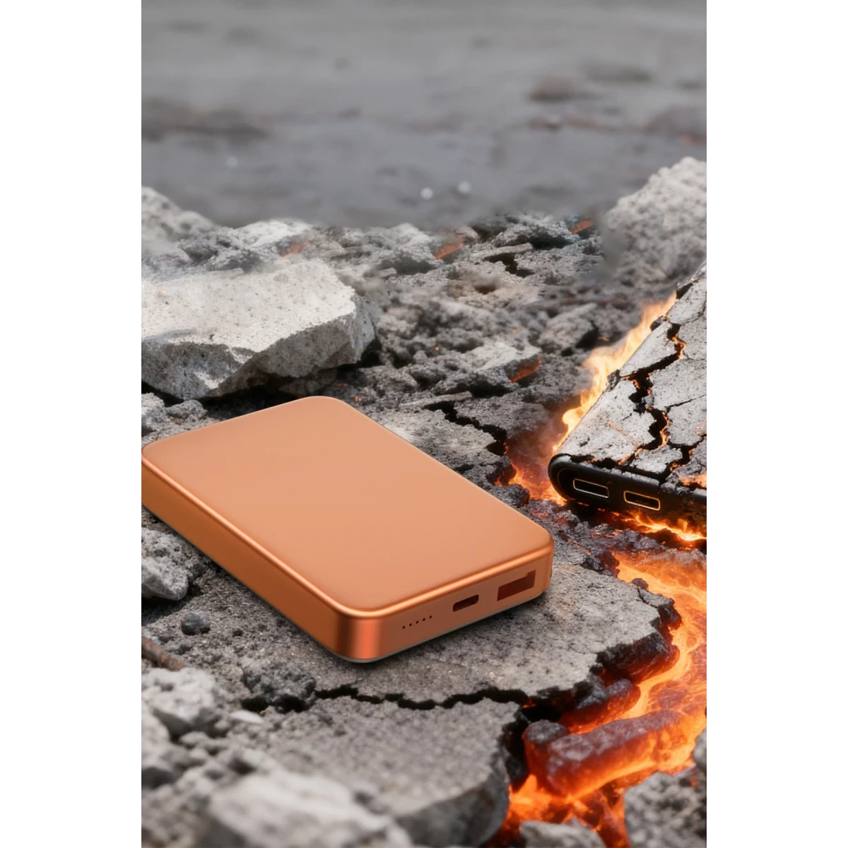Keephone PB60 Glossey 10.000 mAh 22.5W USB 20W Type-C ve 15W Kablosuz Şarj Destekli Magsafe Powerbank - Lacivert