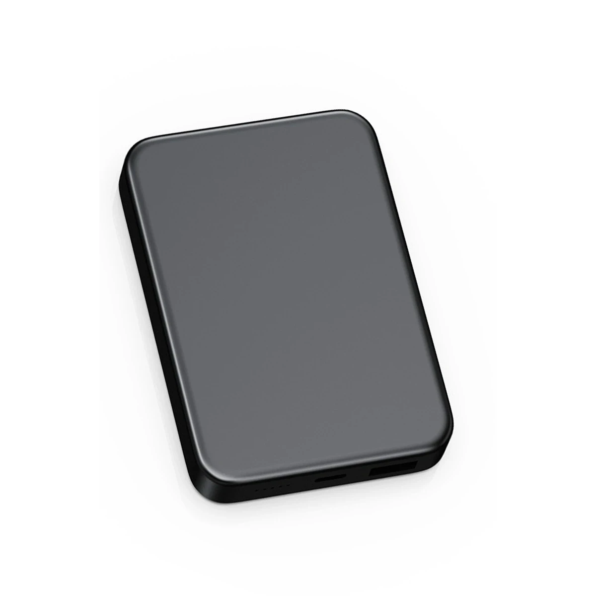 Keephone PB60 Glossey 10.000 mAh 22.5W USB 20W Type-C ve 15W Kablosuz Şarj Destekli Magsafe Powerbank - Titanyum Gri