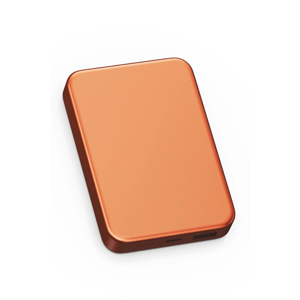 Keephone PB60 Glossey 10.000 mAh 22.5W USB 20W Type-C ve 15W Kablosuz Şarj Semi Solid Destekli Magsafe Powerbank - Turuncu