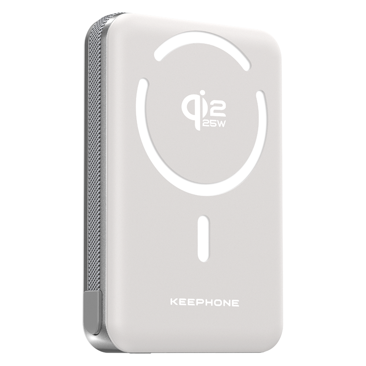 Keephone PB63 KUPPA 10000 mAh 25W Qi2 MagSafe Manyetik ve Semi-Solid Destekli Powerbank - Beyaz