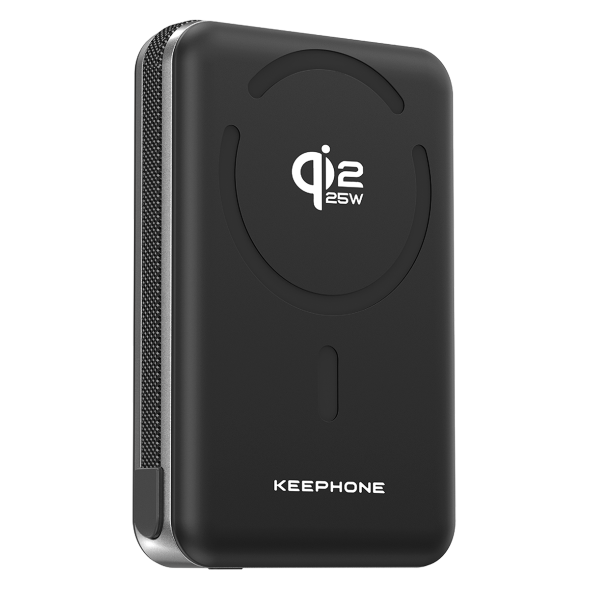 Keephone PB63 KUPPA 10000 mAh 25W Qi2 MagSafe Manyetik ve Semi-Solid Destekli Powerbank - Siyah