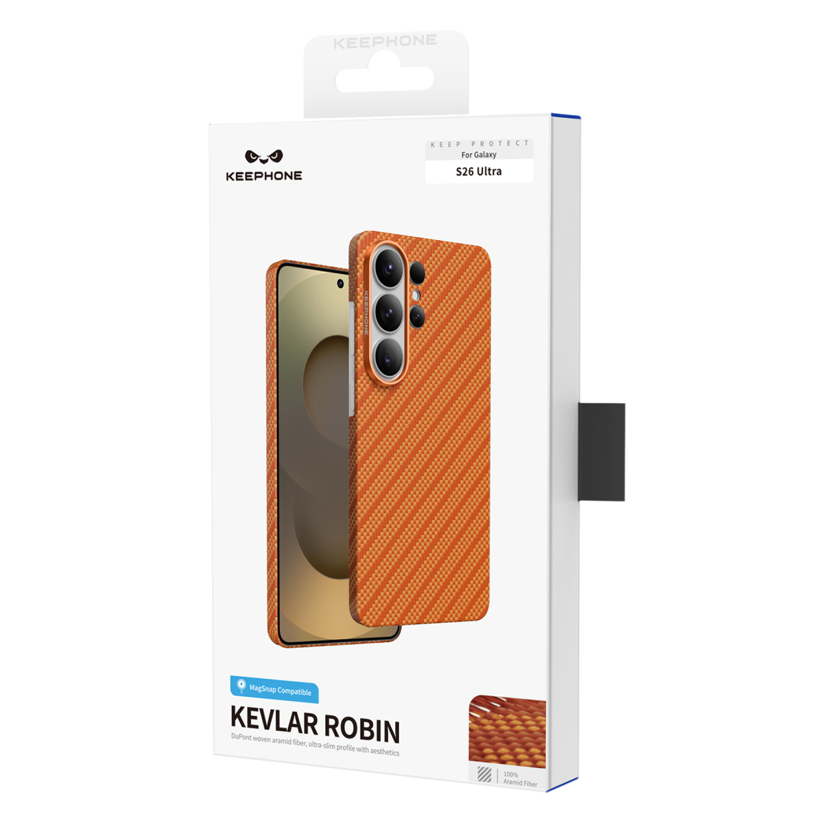 Keephone Samsun Galaxy S26 Ultra Kevlar Robin Magsafe Kılıf - Lacivert