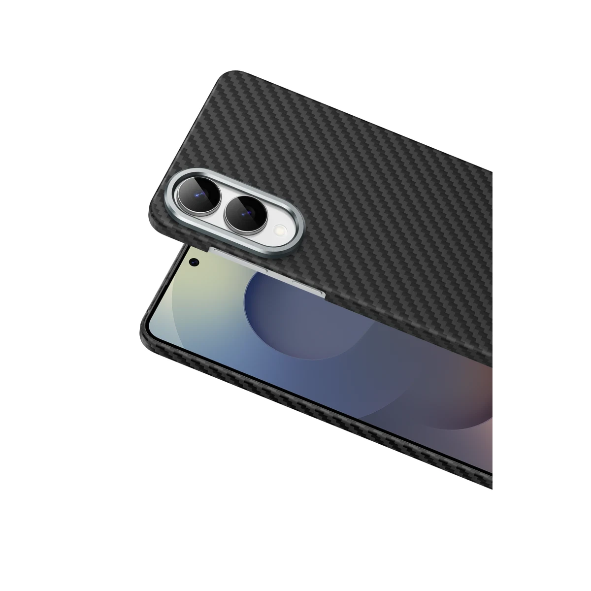 Keephone Samsung Galaxy S25 Edge Kevlar Magsafe Kılıf - Siyah