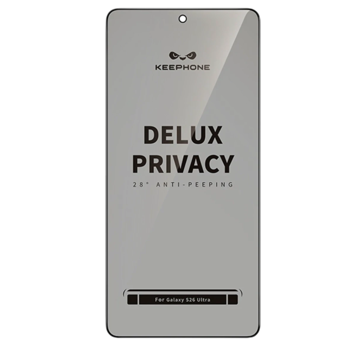 Keephone Samsung Galaxy S26 Plus Delux Privacy 2.5D Hayalet Cam Ekran Koruyucu - Siyah
