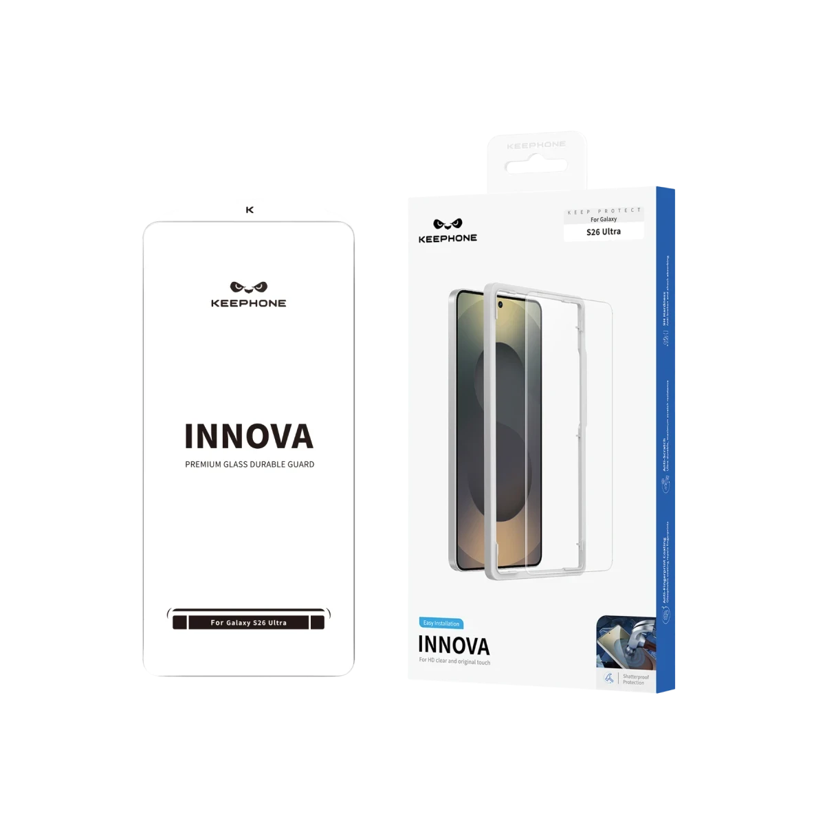 Keephone Samsung Galaxy S26 Ultra Innova HD Cam Ekran Koruyucu - Şeffaf