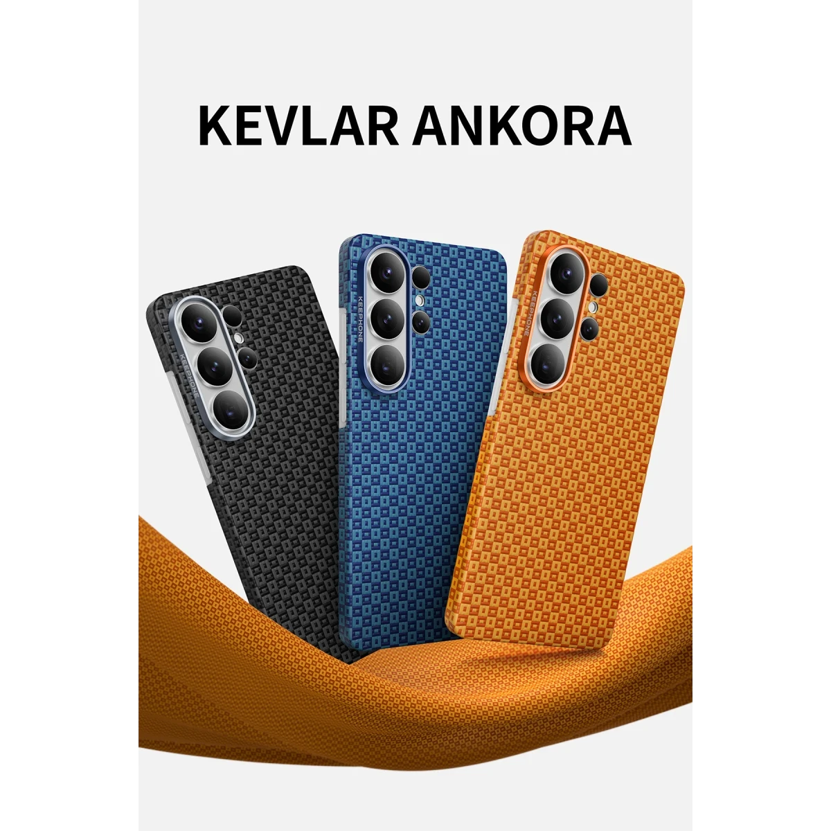 Keephone Samsung Galaxy S26 Ultra Kevlar Ankora Magsafe Kapak - Lacivert
