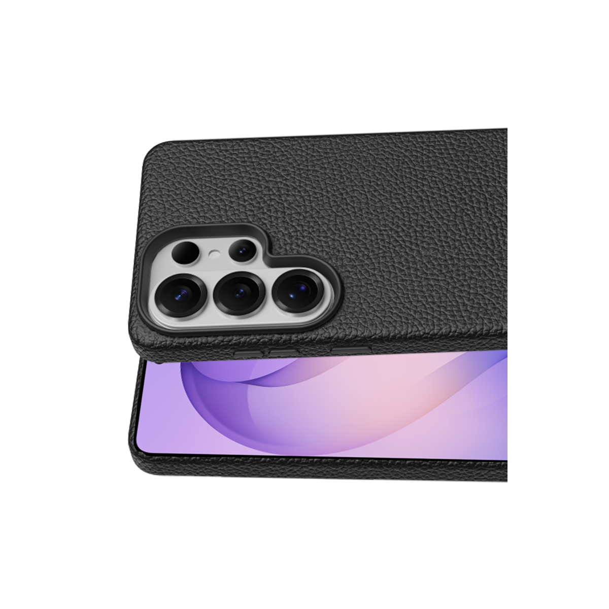 Keephone Samsung Galaxy S26 Ultra Lycucci Deri Manyetik Kapak - Siyah