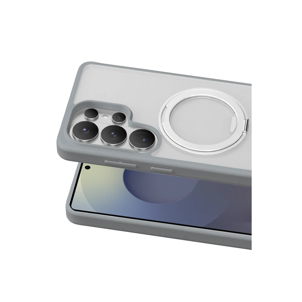 Keephone Samsung Galaxy S26 Ultra Omega Magsafe Standlı Kapak - Beyaz