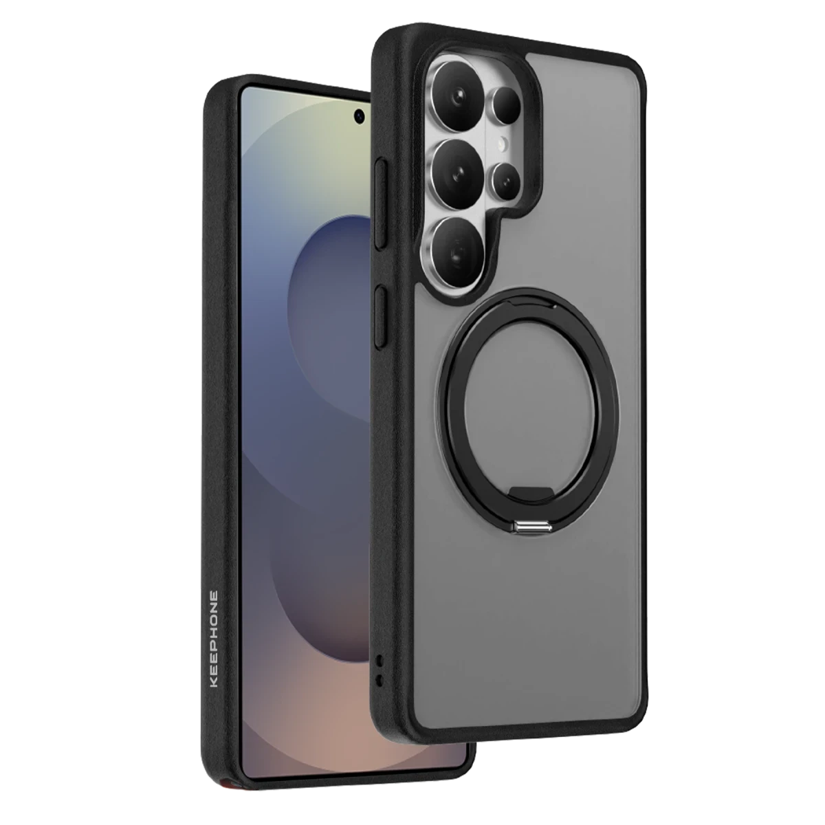 Keephone Samsung Galaxy S26 Ultra Omega Magsafe Standlı Kapak - Siyah