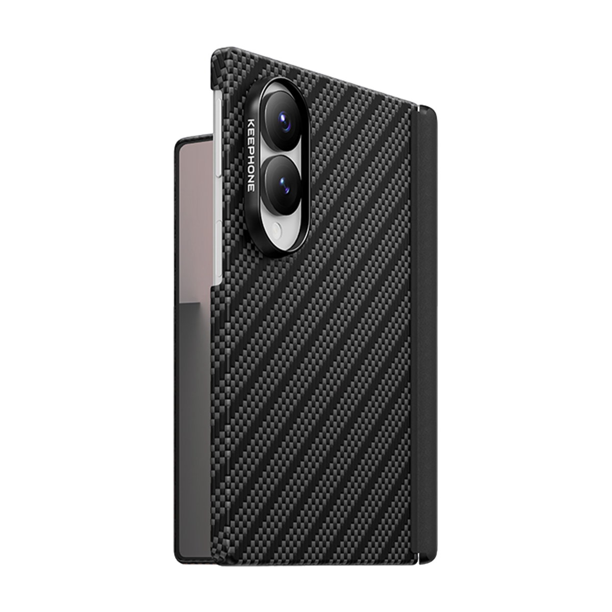 Keephone Samsung Galaxy Z Fold 8 Kevlar Mirage Magsafe Kılıf - Black Robin