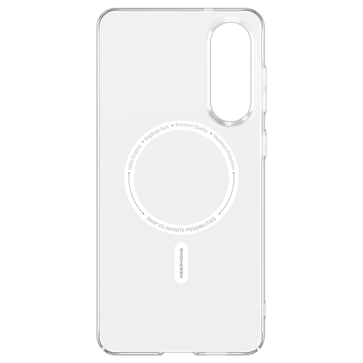 Keephone Samsung S25 Edge X-Crystal Slim Magsafe Kılıf - Şeffaf