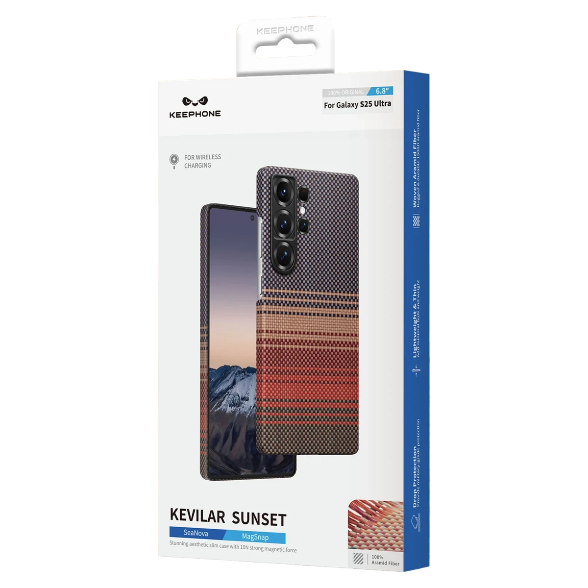 Keephone Samsung S25 Ultra Kevlar Seanova Magsafe Kılıf - Gün Işığı