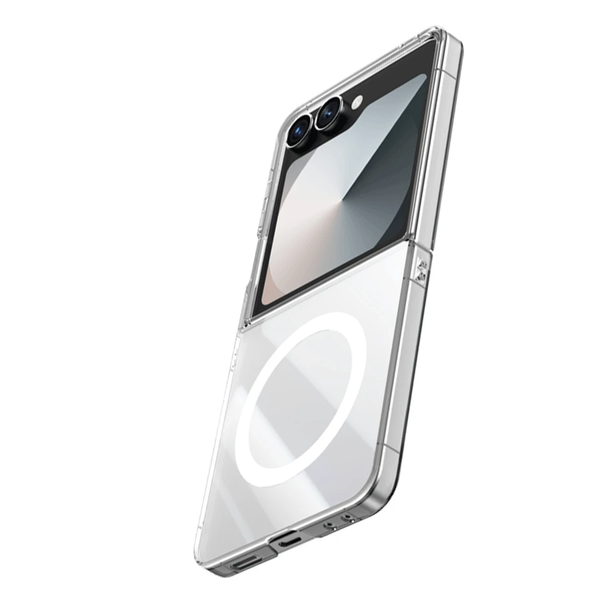 Keephone Samsung Galaxy Z Flip 7 X-Crystal Slim Magsafe Kılıf - Şeffaf