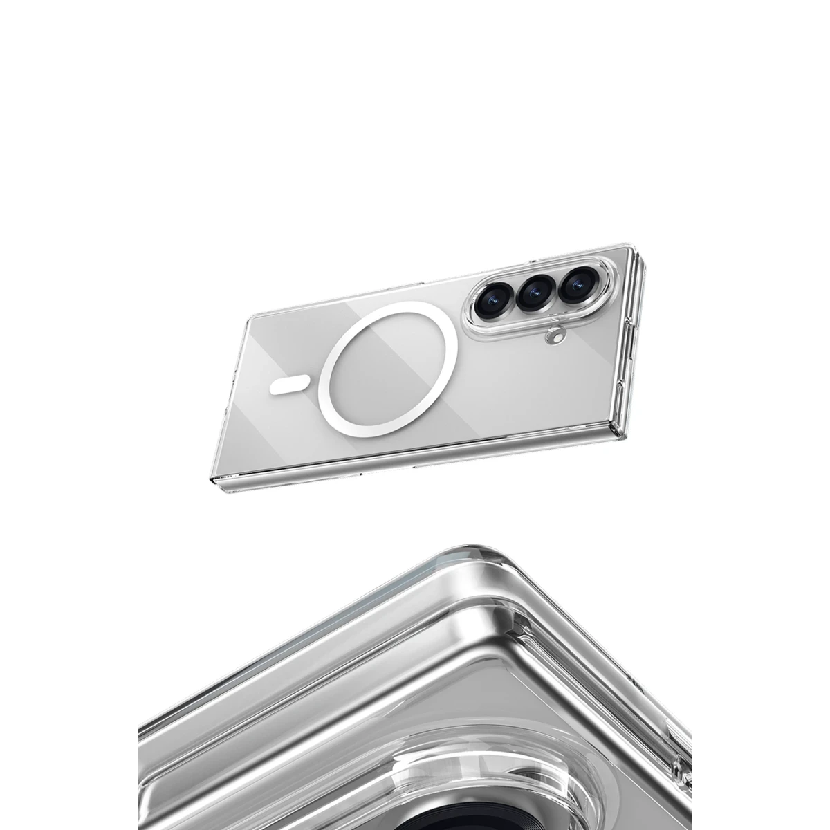 Keephone Samsung Galaxy Z Fold 7 X-Crystal Slim Magsafe Kılıf - Şeffaf