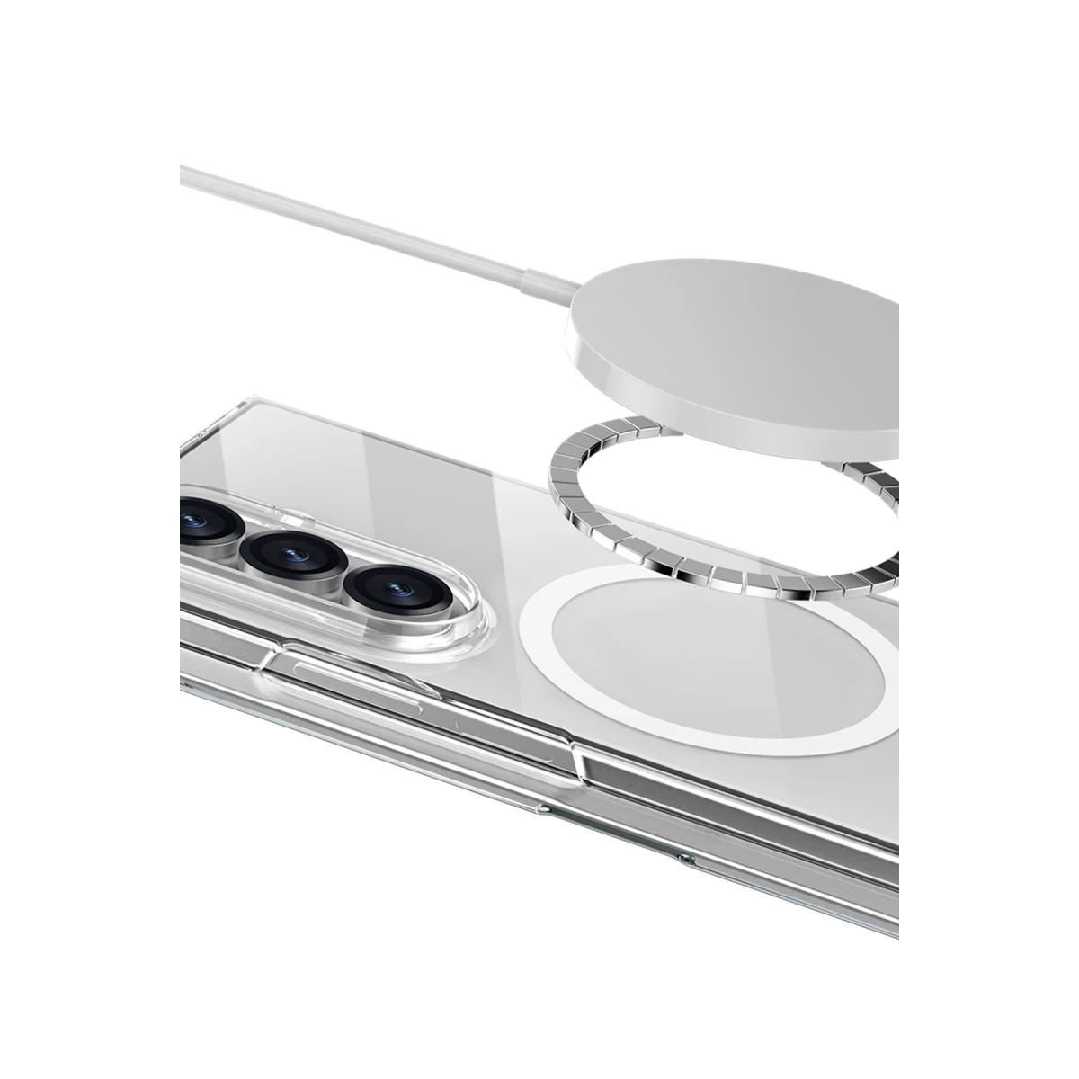 Keephone Samsung Galaxy Z Fold 7 X-Crystal Slim Magsafe Kılıf - Şeffaf