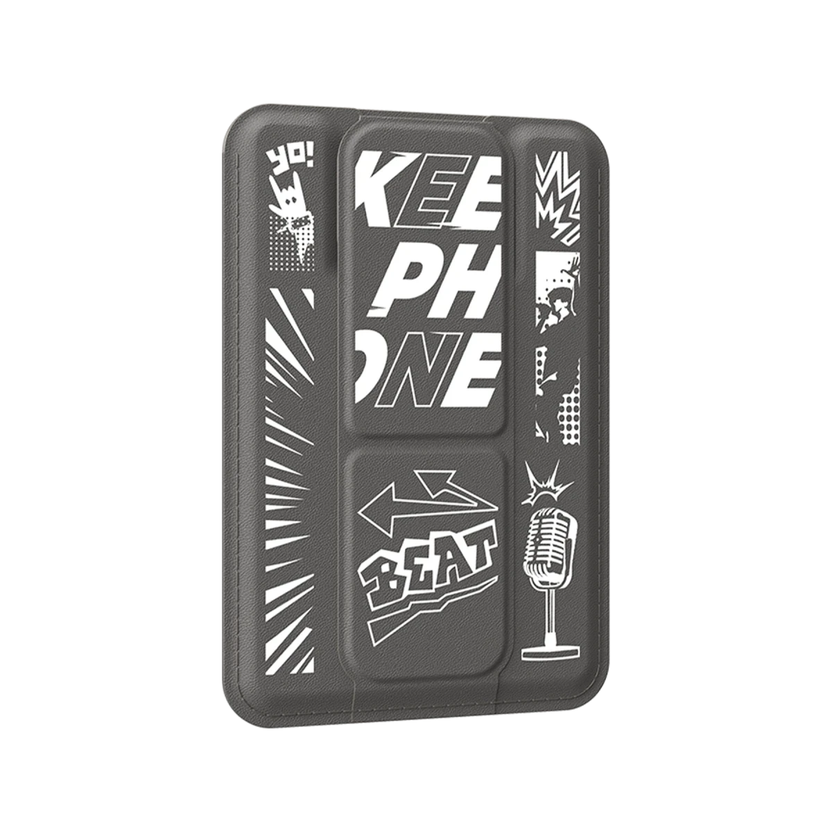 Keephone SnapFit Stant Özellikli Magsafe Kartlık - Gri