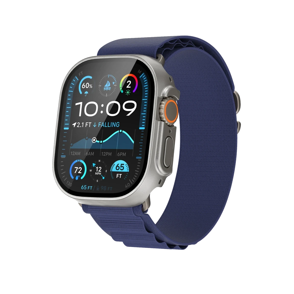 Keephone Watch 46mm 360X Defense Camlı Kasa Ekran Koruyucu - Titanyum