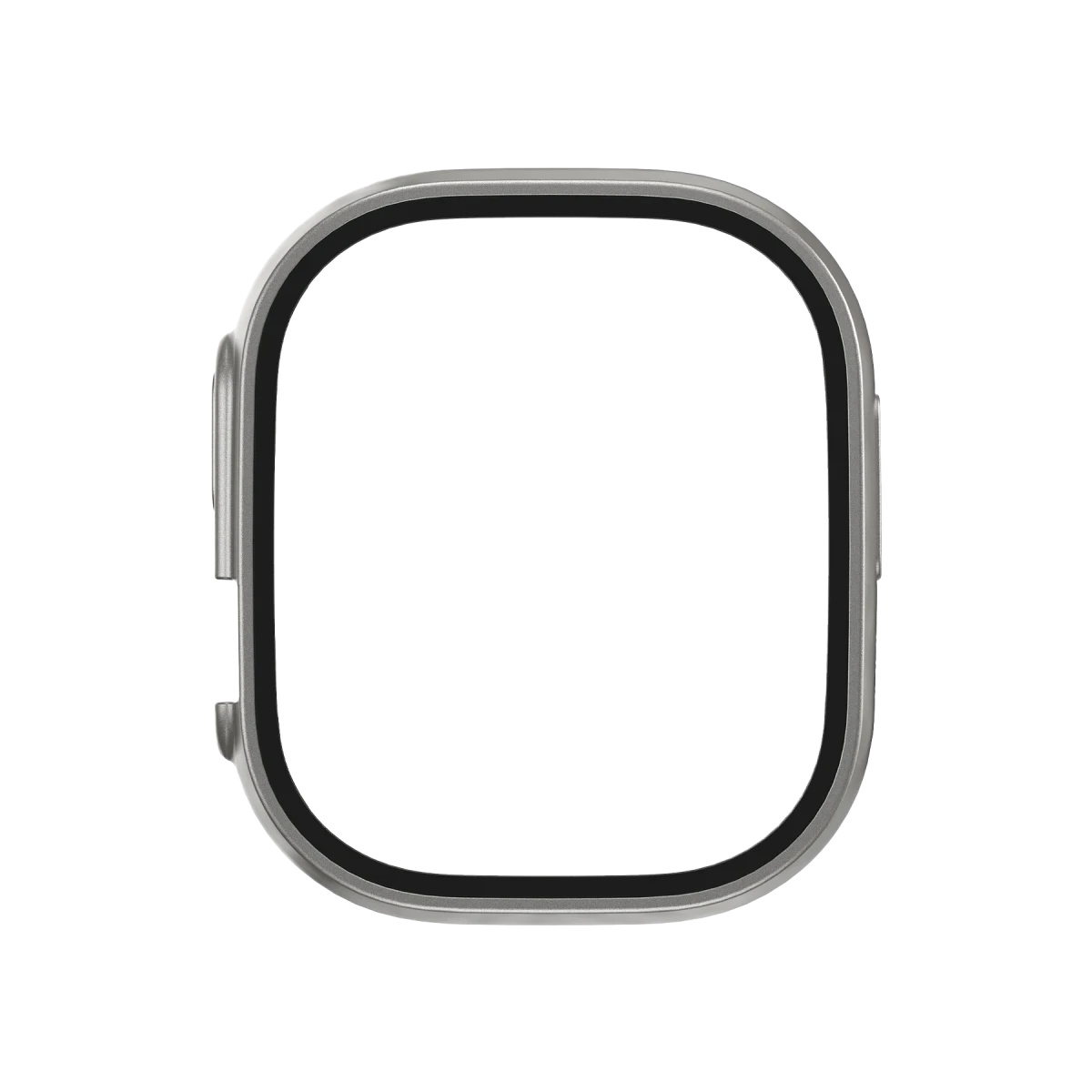Keephone Apple Watch Ultra 49mm 360X Defense Camlı Kasa Ekran Koruyucu - Titanyum