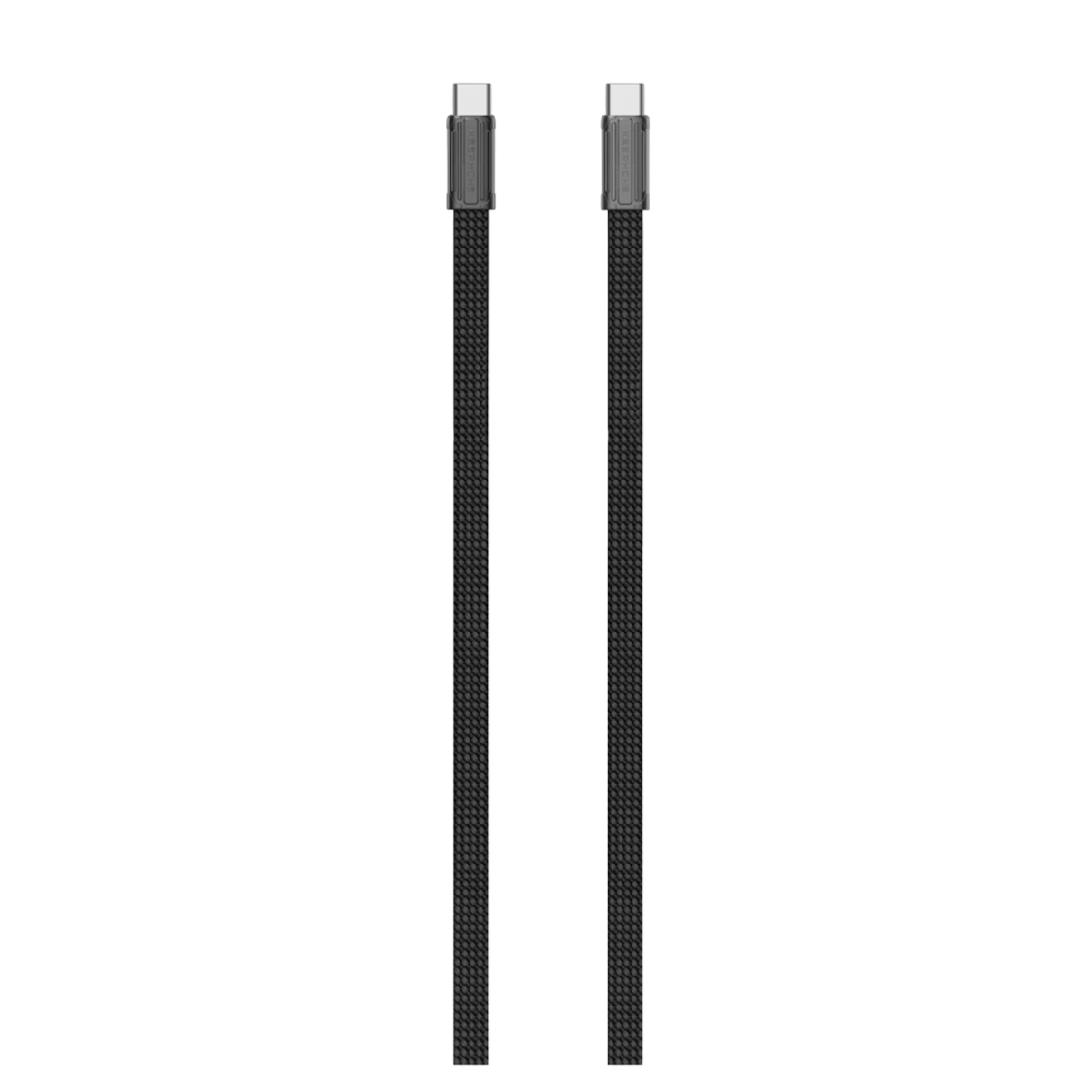 Keephone Weaveport 1.2M 60W  Type-C to Type-C PD Hızlı Şarj Data Kablosu - Siyah